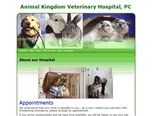Tablet Screenshot of animalkingdomvet.com